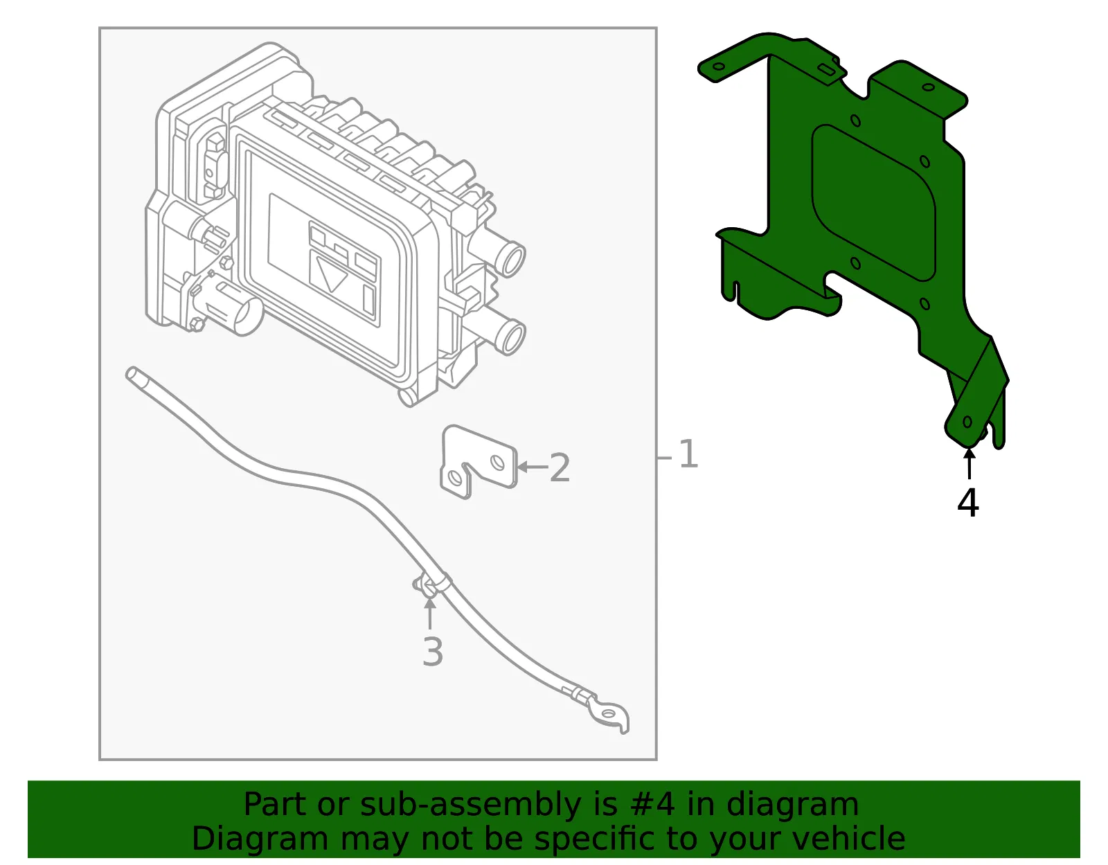 Mount Bracket - Volvo (32369196) - view 2