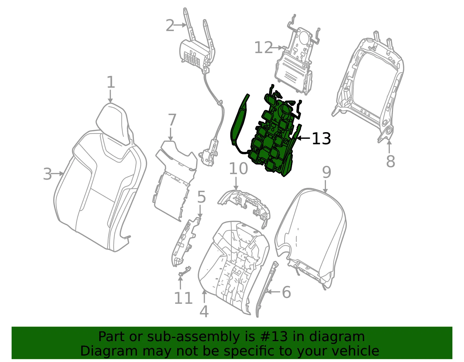 Lumbar Support - Volvo (32447641) - view 2