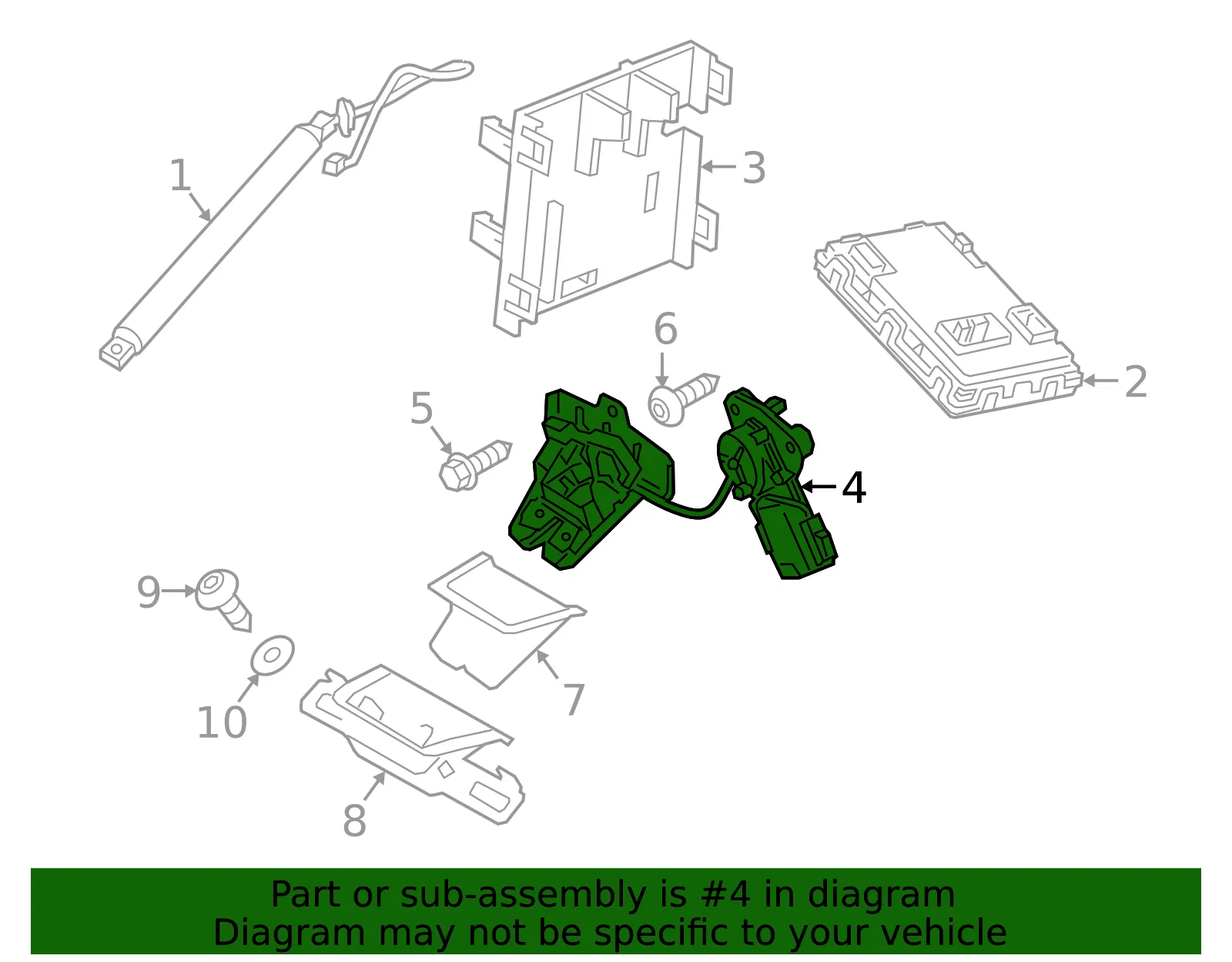 Lock - Volvo (32460236) - view 3