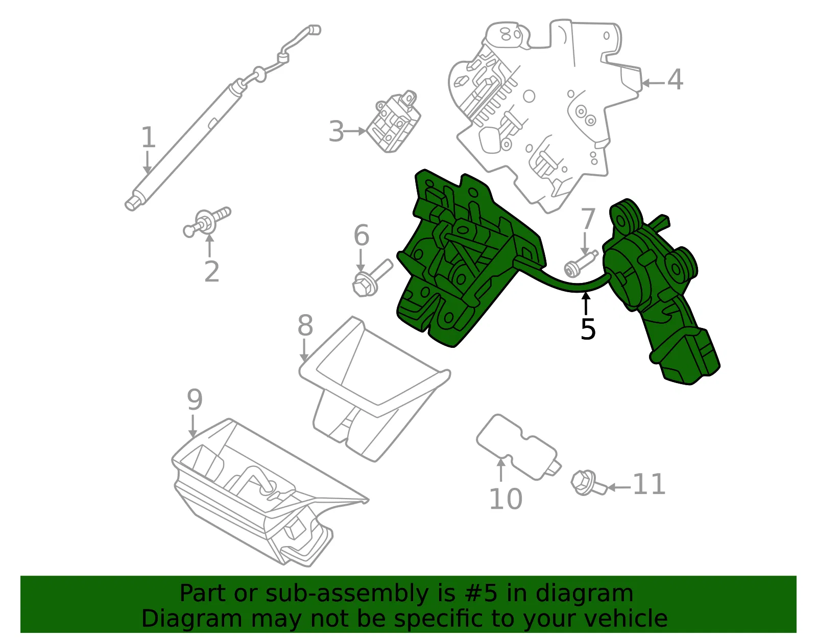 Lock - Volvo (32460344) - view 2