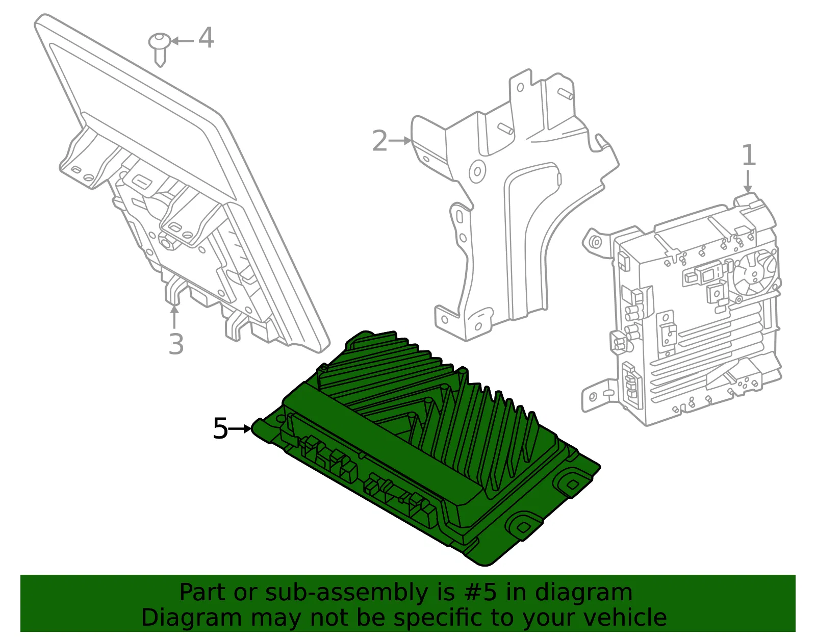 Radio Amplifier - Volvo (36010983) - view 2