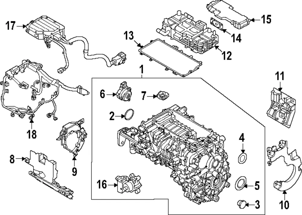 Rear Cover - Kia (36542-1XAA1)