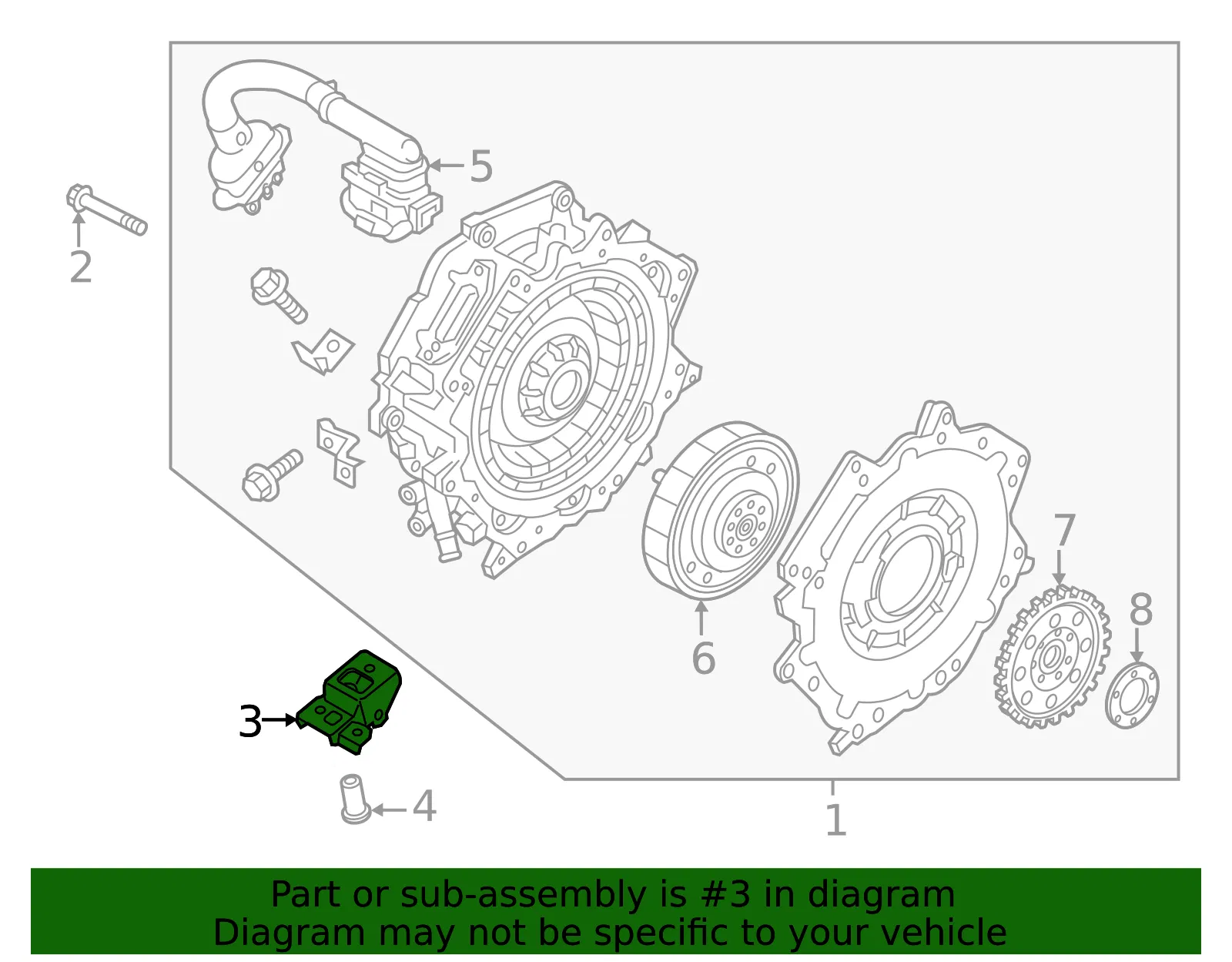 Mount Bracket - Kia (36590-2BDB1) - view 2