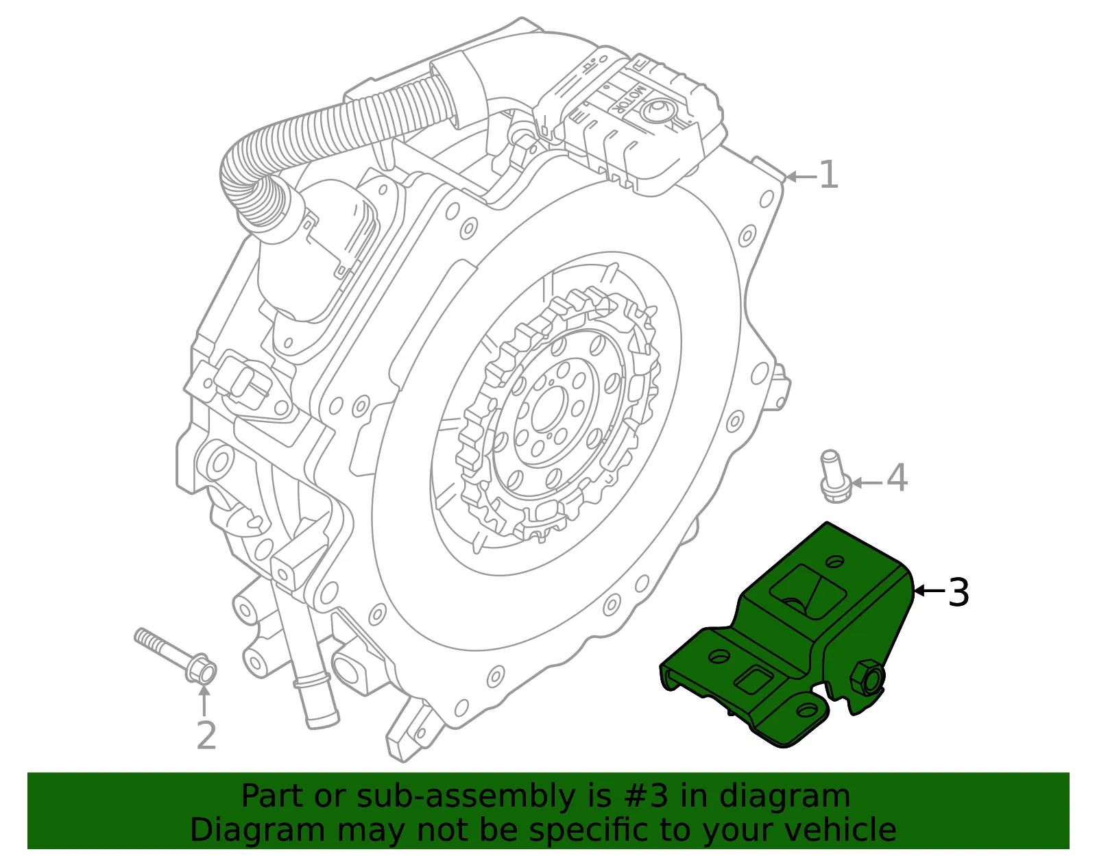 Mount Bracket - Kia (36590-2BDH0) - view 2