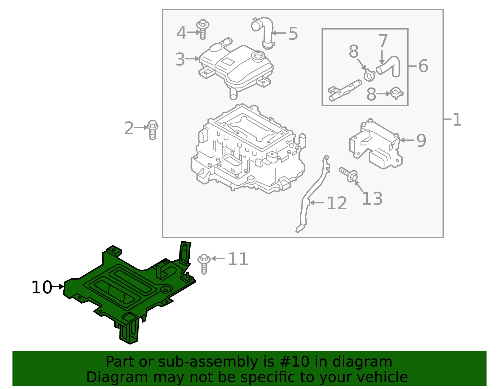 Mount Bracket - Kia (36607-2B000) - view 2