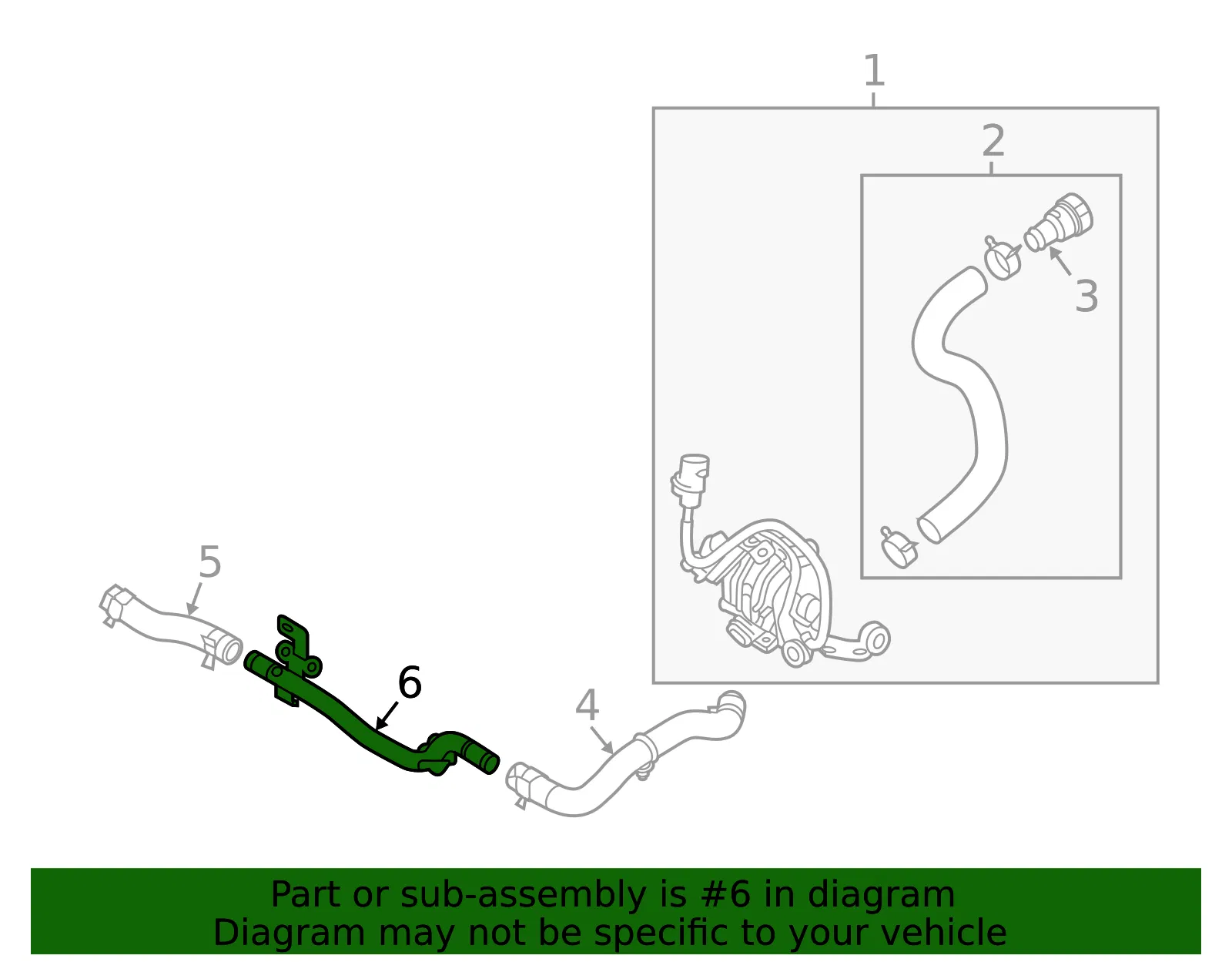 Pipe - Kia (36950-2B001) - view 2