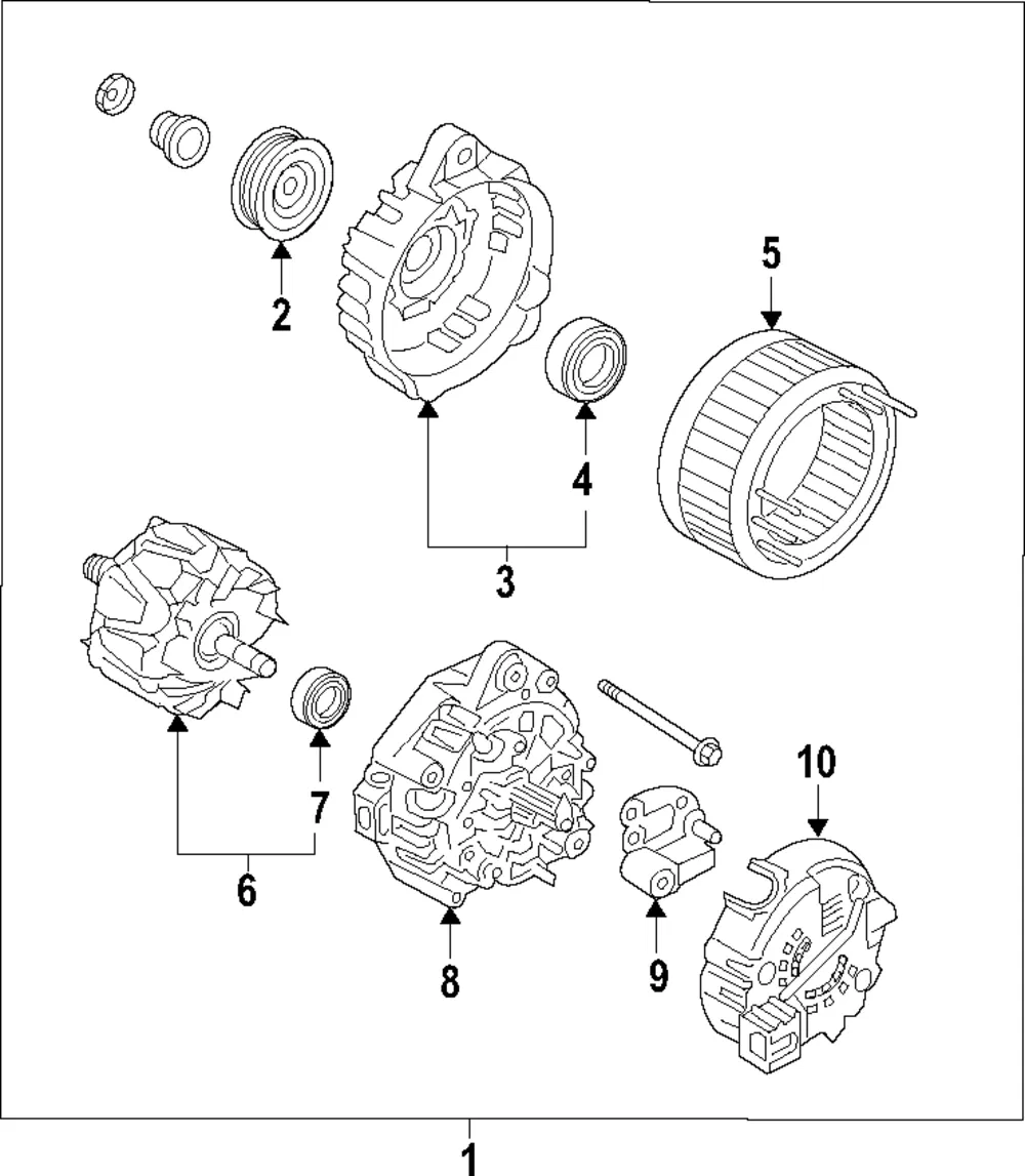 Rear Bearing - Kia (37342-2A950)
