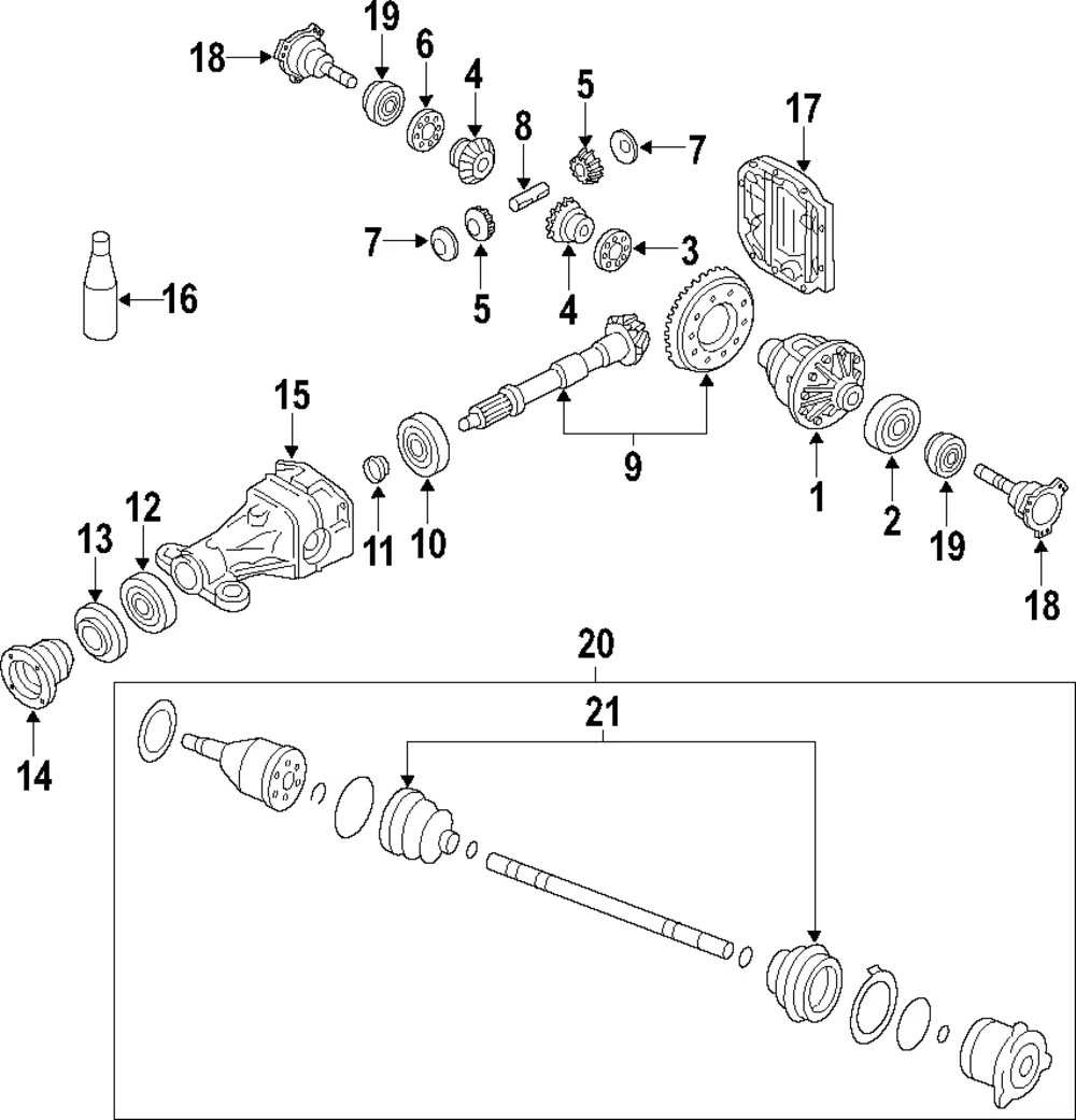 Pinion Shaft - Nissan (38427-7S000)