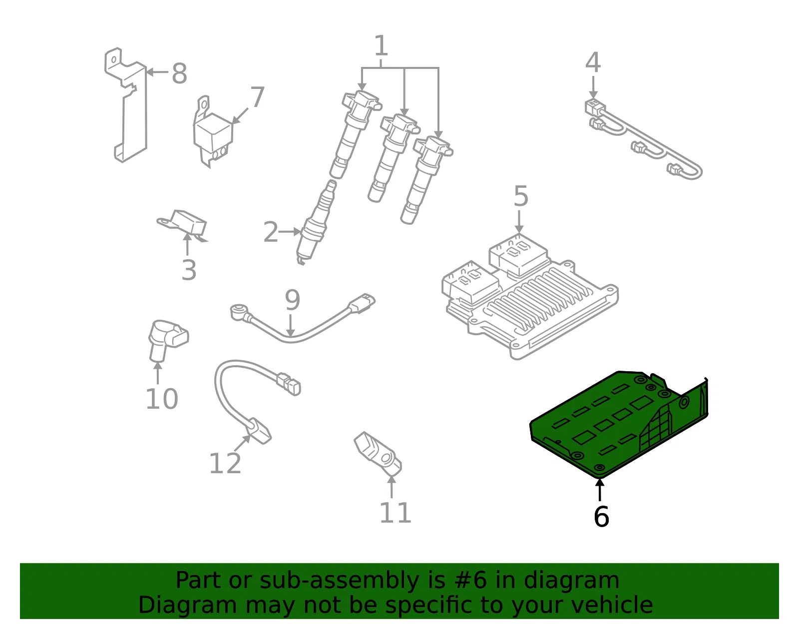 Mount Bracket - Kia (39150-3C090) - view 2
