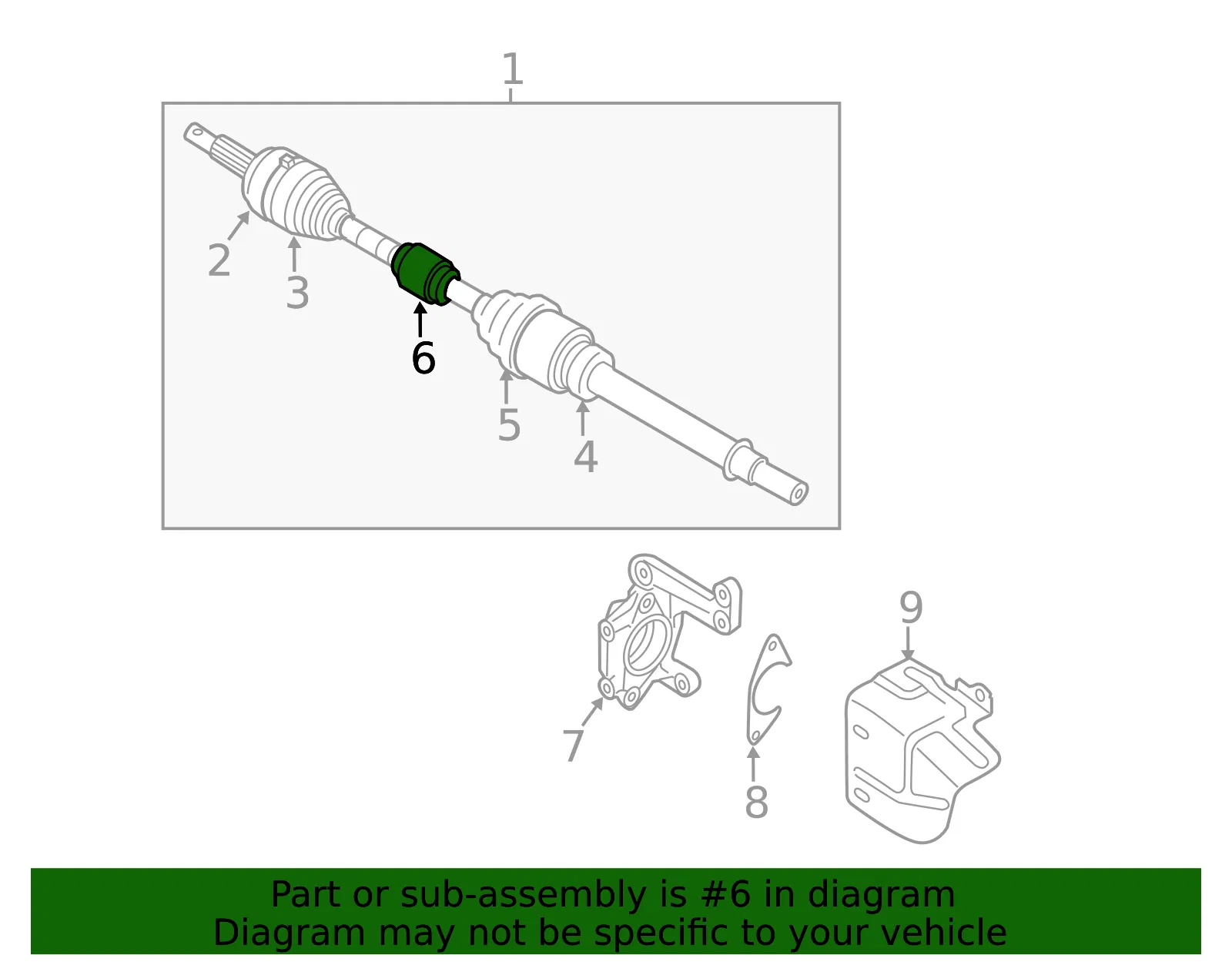 Dynamic Damper - Nissan (39268-5U025) - view 2