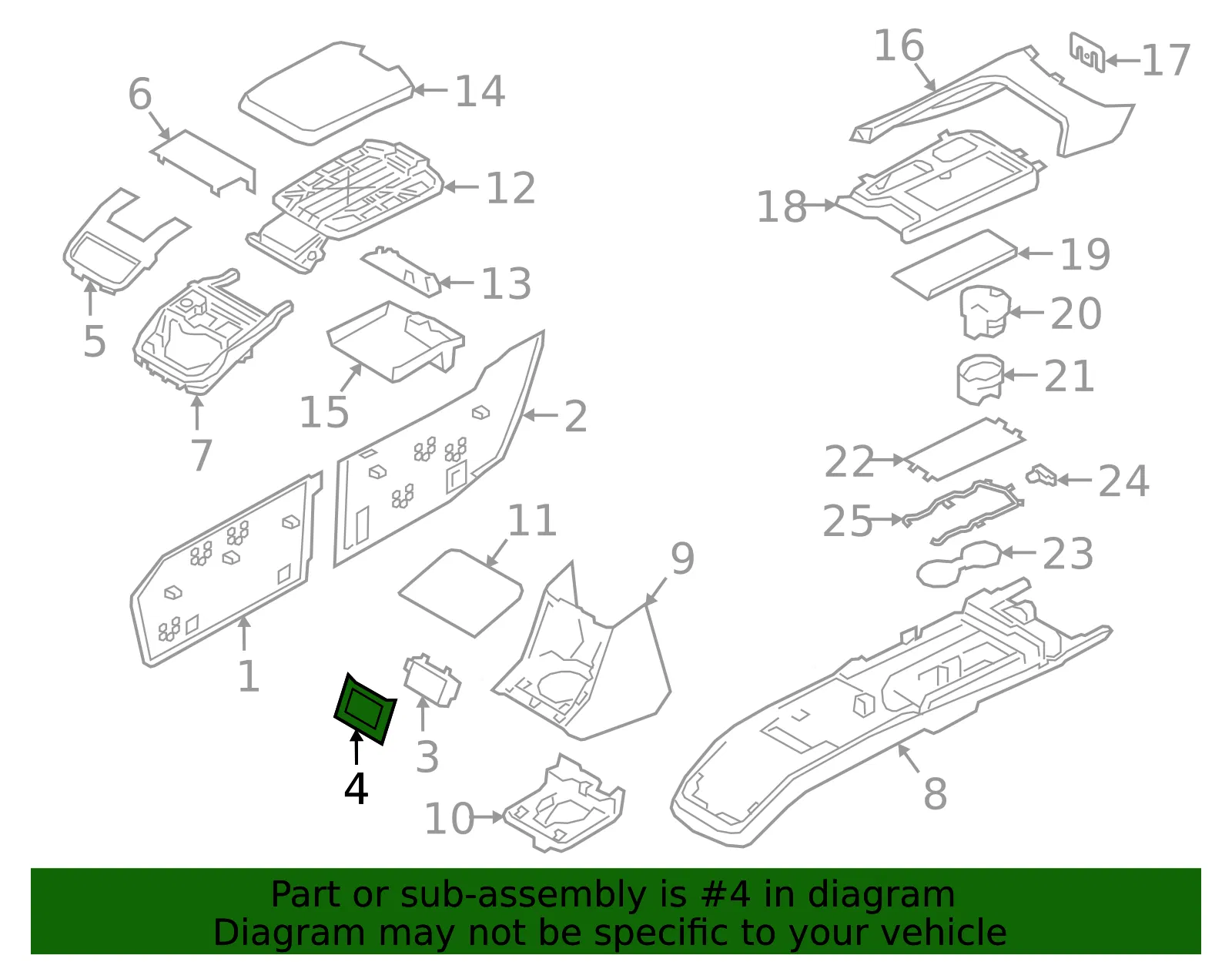 Adapter Insert Panel - Volvo (39844936) - view 2