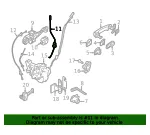 Lock Rod - Driver's Side (LH) - Volvo (39898954) - view 4