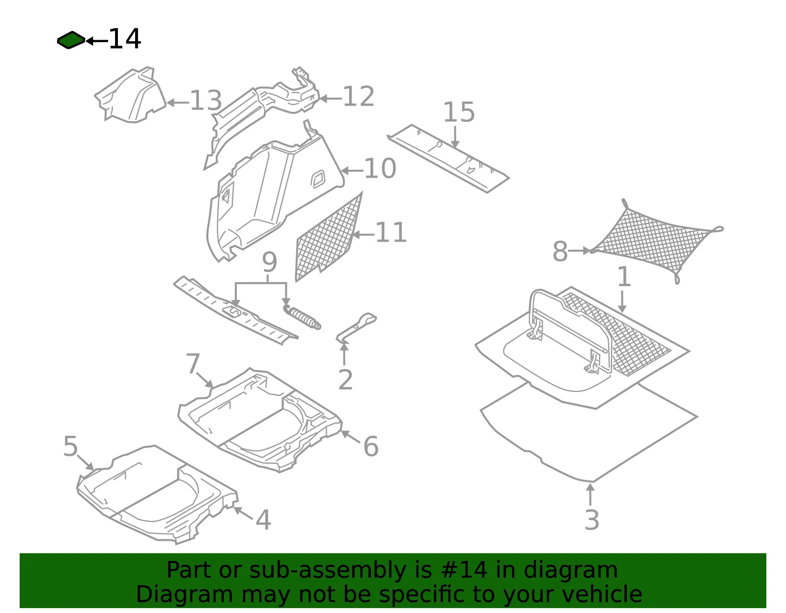Upper Cover Insert - Volvo (39987984) - view 2