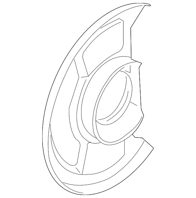 Backing Plate - Passenger Side (RH) - Nissan (44020-EM10B)