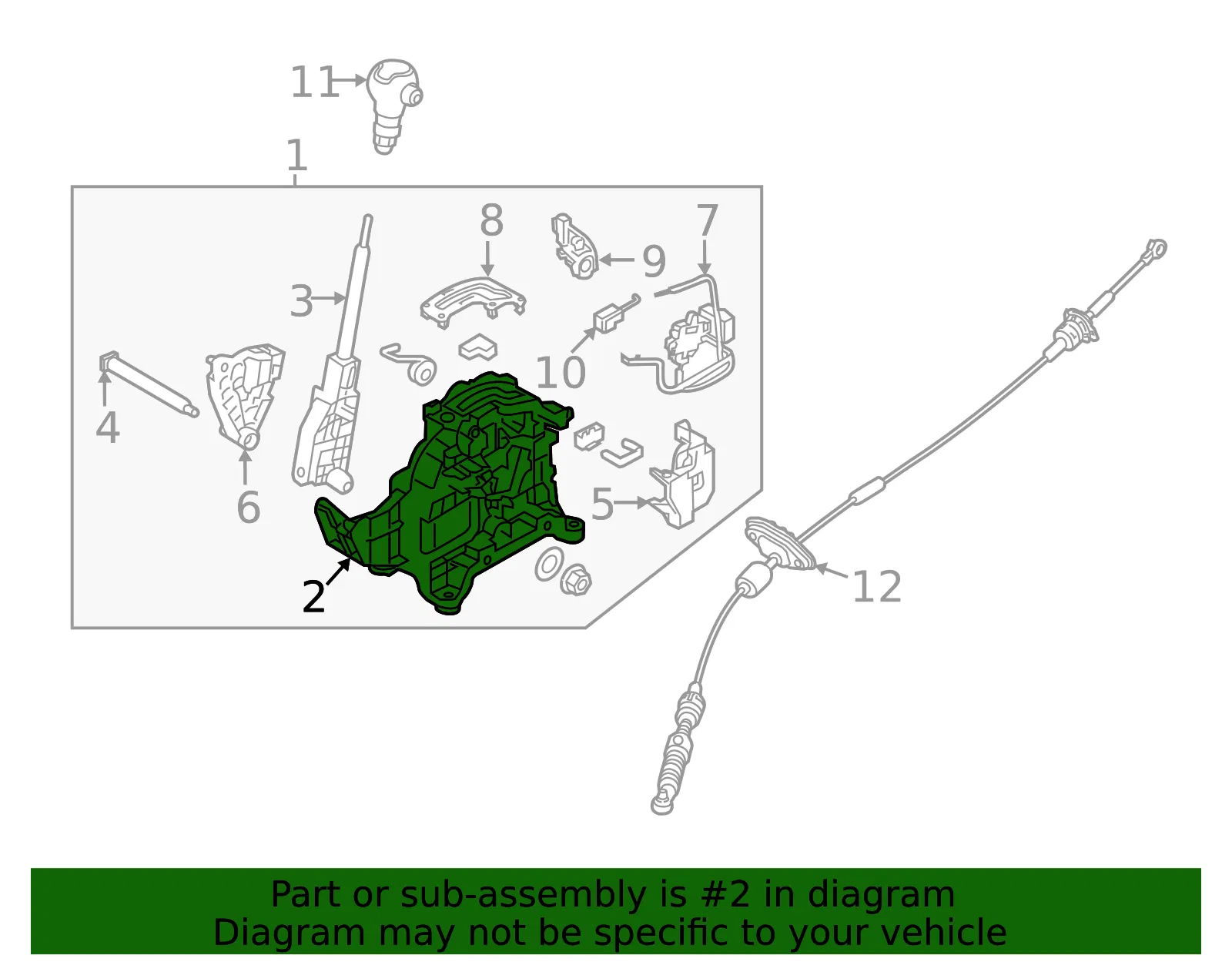 Bracket - Kia (46730-E4000) - view 2