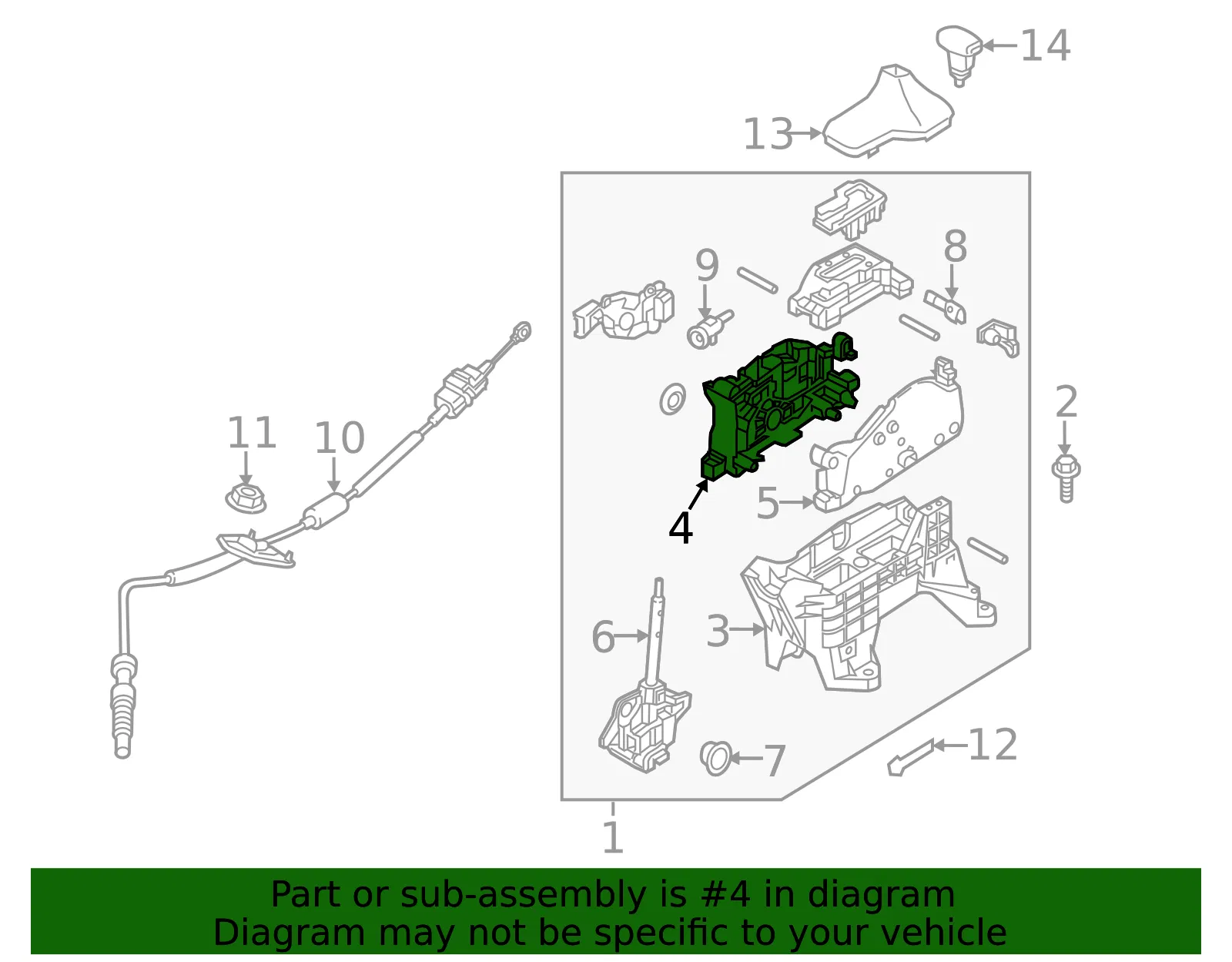 Bracket - Kia (46732-D4100) - view 2