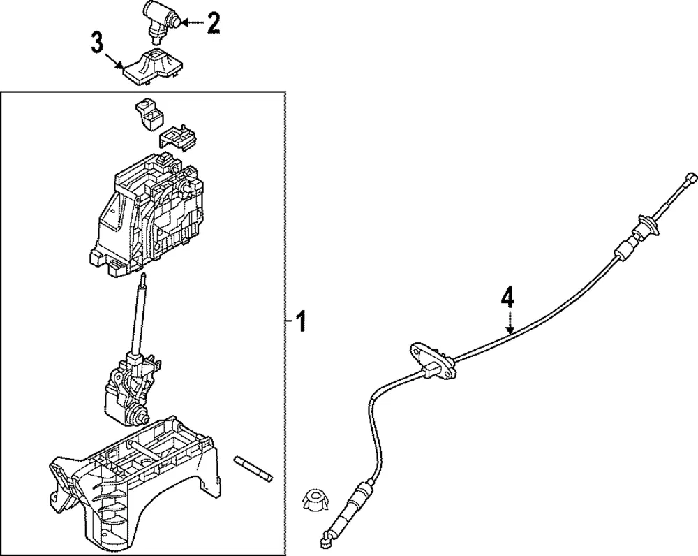Shift Control Cable - Kia (46790-CW100)