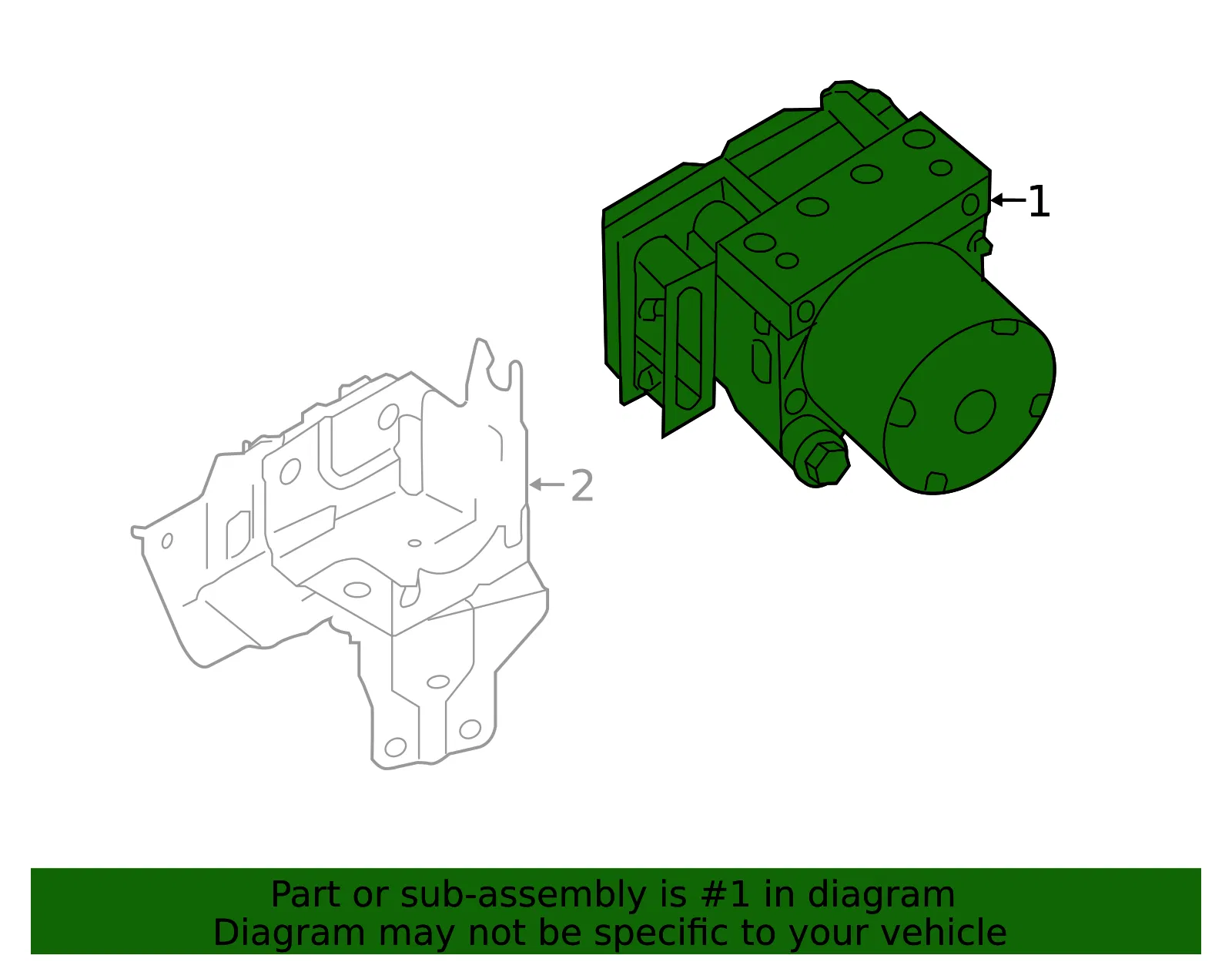 Modulator Valve - Nissan (47660-6MG2D) - view 2