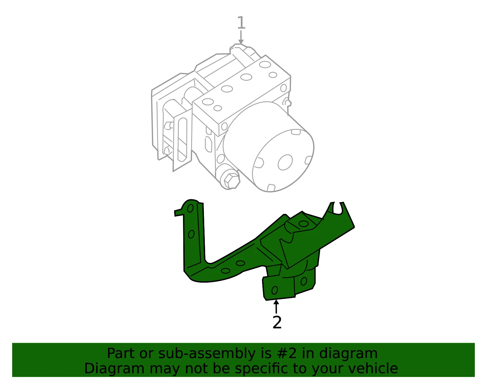 Mount Bracket - Nissan (47840-4BC0A) - view 2