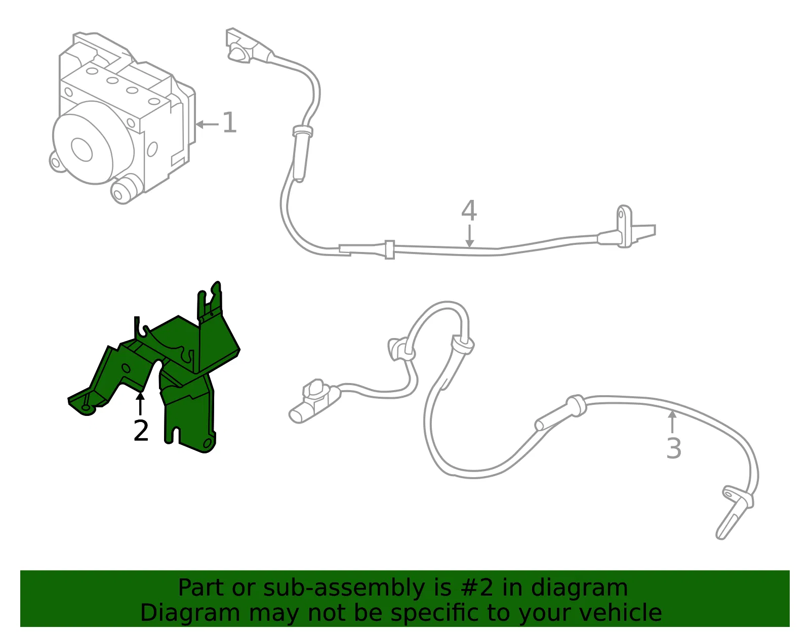 Mount Bracket - Nissan (47840-5FA0A) - view 2