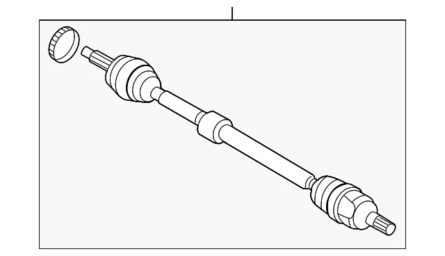 Shaft Assembly Drive Right-hand - Kia (49501-2K620-SJ1)