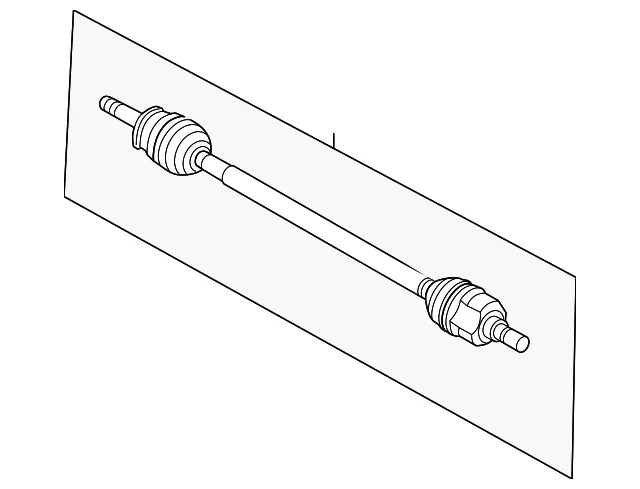 Shaft Assembly Drive Right-Hand - Passenger Side (RH) - Kia (49501-3W260-SJ)