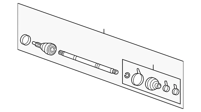 Outer Joint Assembly - Passenger Side (RH) - Kia (49508-38H00)