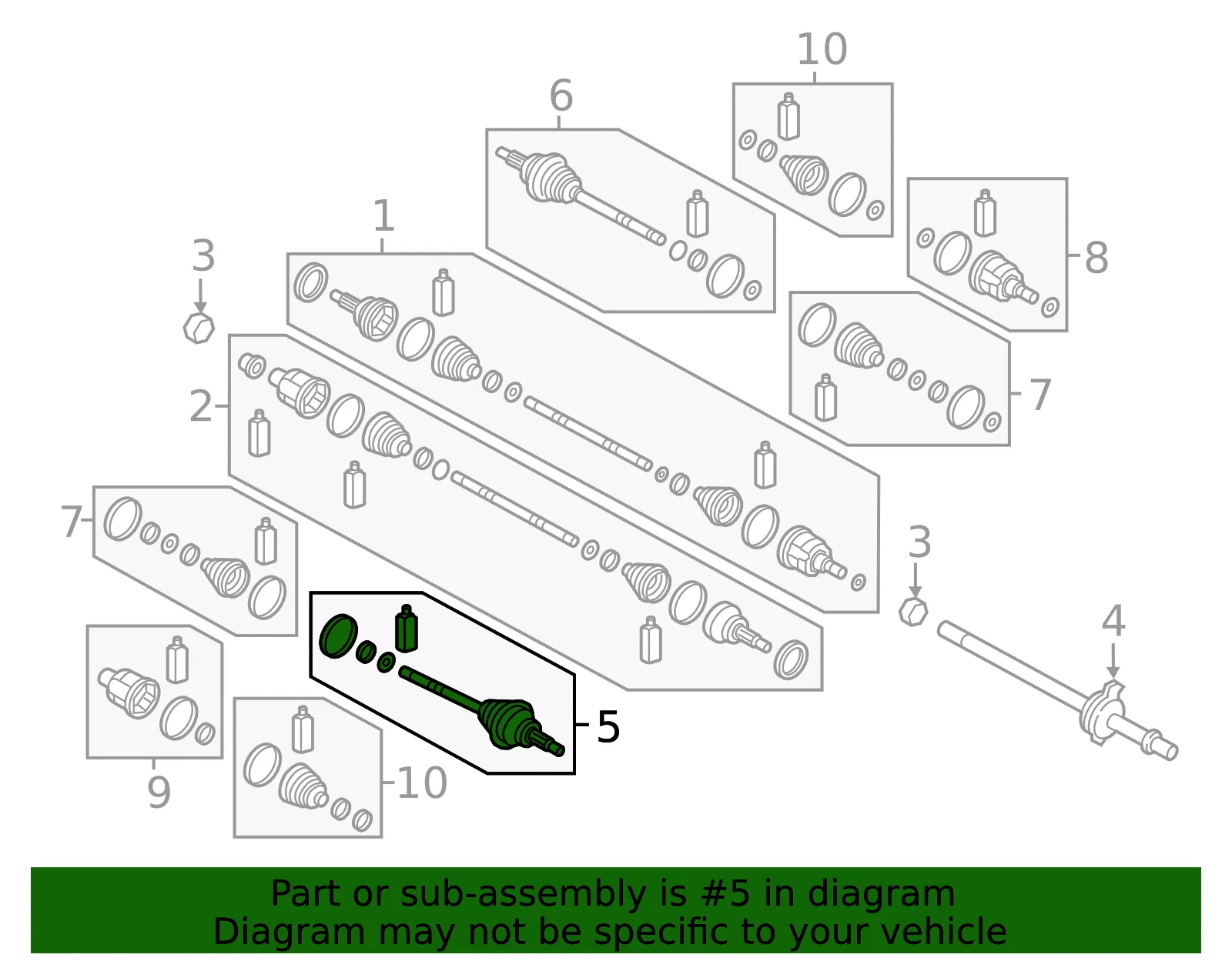 Inner Cv Joint - Kia (49525-J5100) - view 2