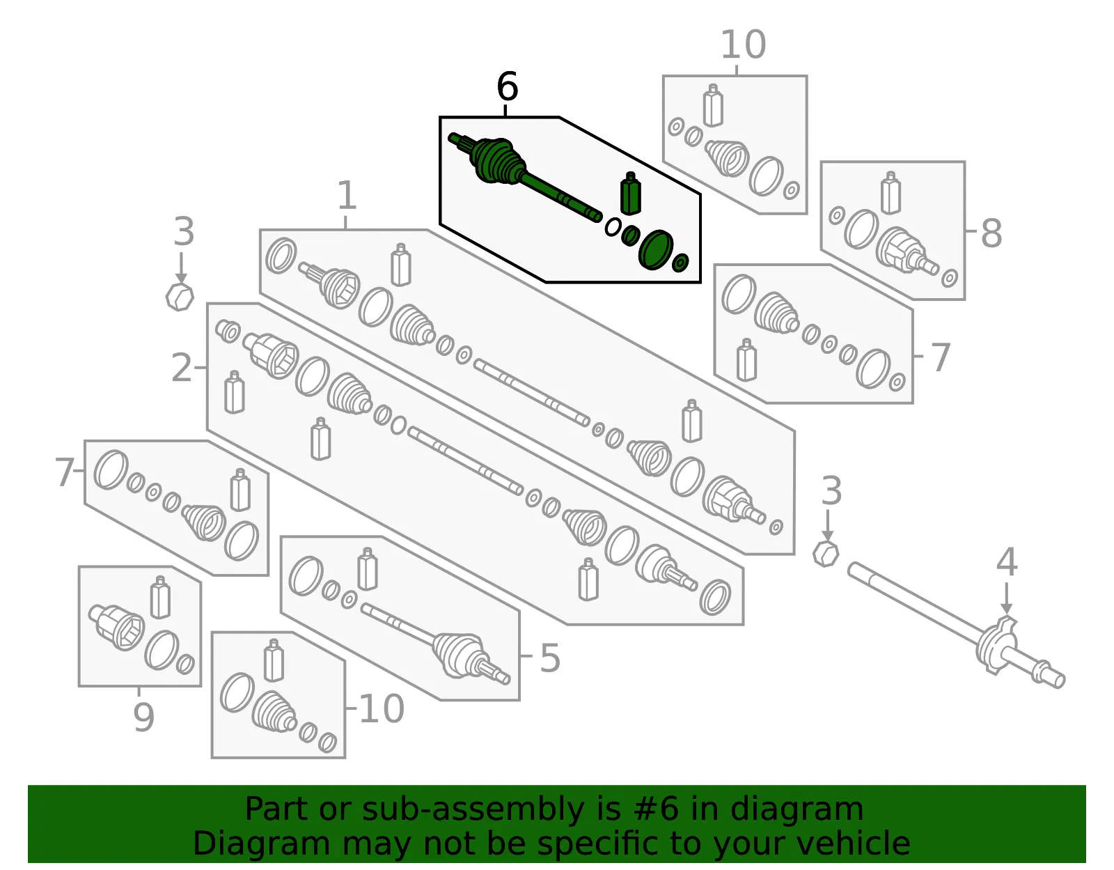 Inner Cv Joint - Kia (49526-J5100) - view 2