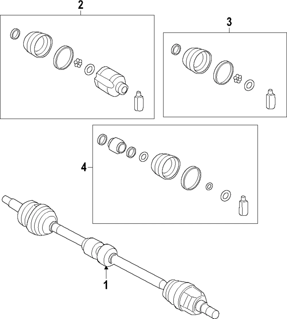 Outer Cv Joint - Passenger Side (RH) - Kia (49591-3X1B0)