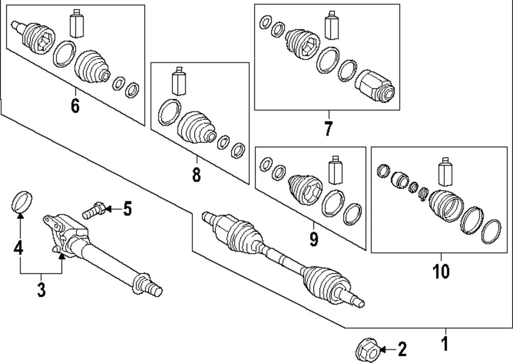 Outer Joint - Passenger Side (RH) - Kia (49580-S2060)