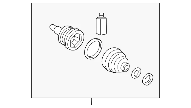 Outer Joint - Passenger Side (RH) - Kia (49580-C5050)