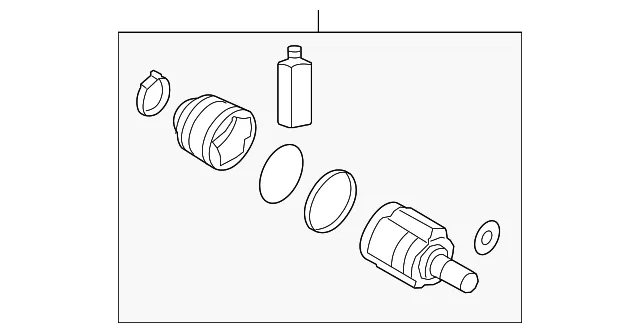 Joint Boot Kit Front - Kia (49580-D4050SJ1)