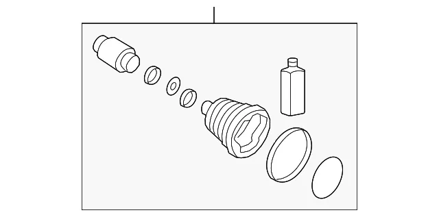 Damper - Passenger Side (RH) - Kia (49584-C1350)
