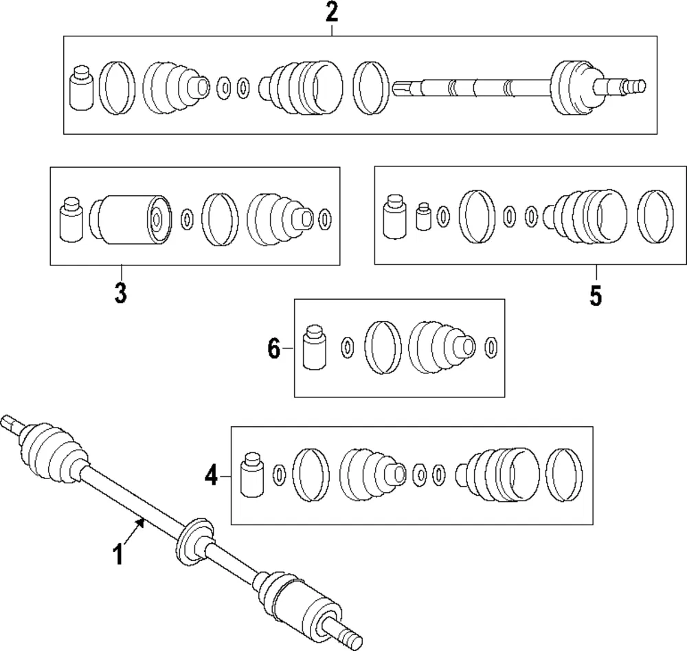 Shaft & Joint Assembly - Driver's Side (LH) - Kia (49591-2K260)