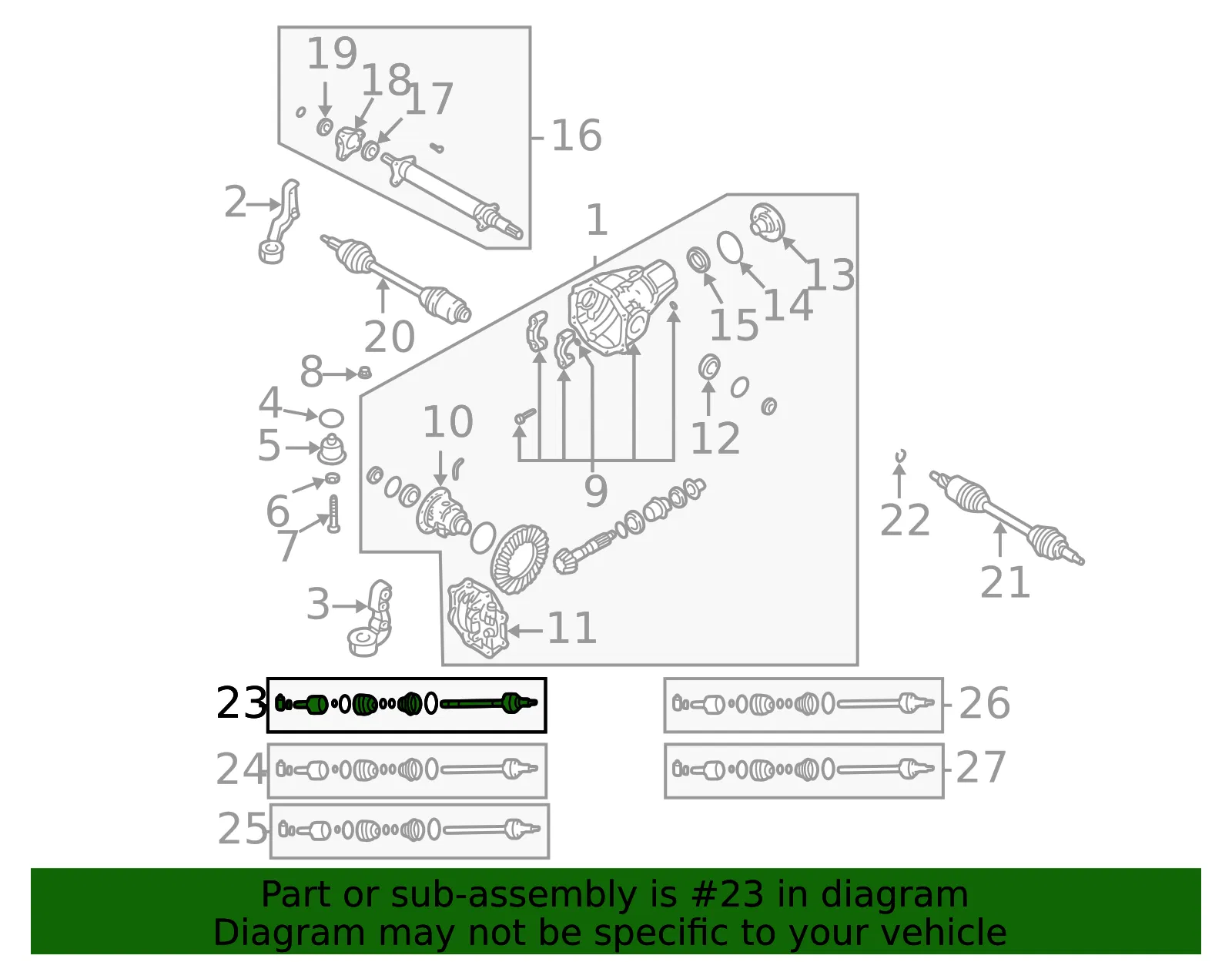Outer Joint Assembly - Kia (49591-3E001) - view 2