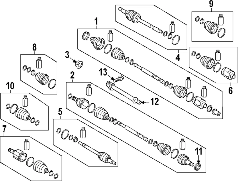 Outer Joint Assembly - Kia (495R1-AT101)