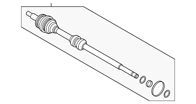 Outer Joint - Passenger Side (RH) - Kia (495R1-M7300)