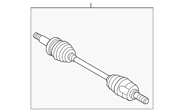 Shaft Assembly Drive Rear - Passenger Side (RH) - Kia (49601-2Y010-SJ)
