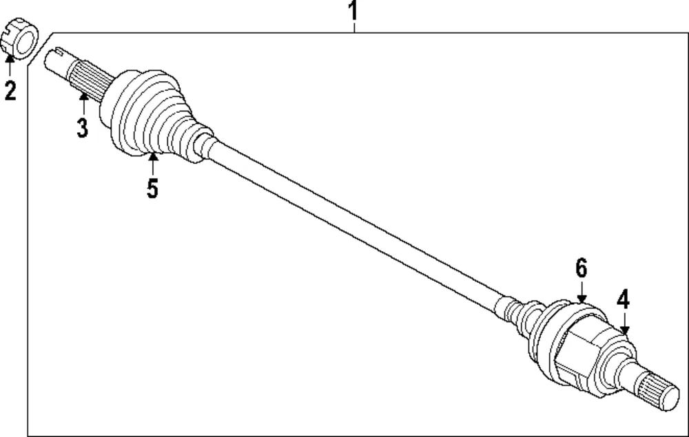 Outer Cv Joint - Kia (496A2-L8000)