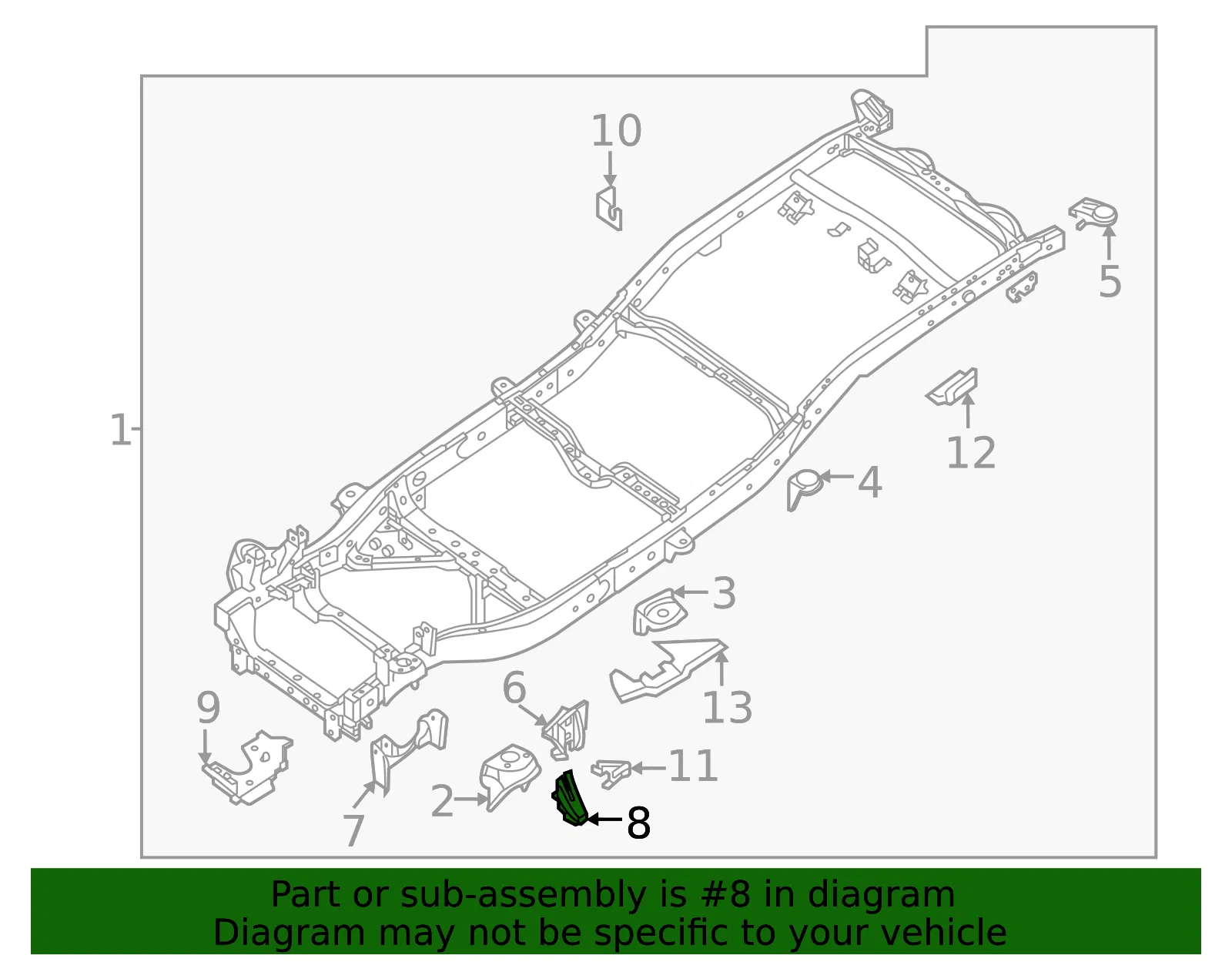 Mount Bracket - Nissan (50441-EZ00A) - view 2