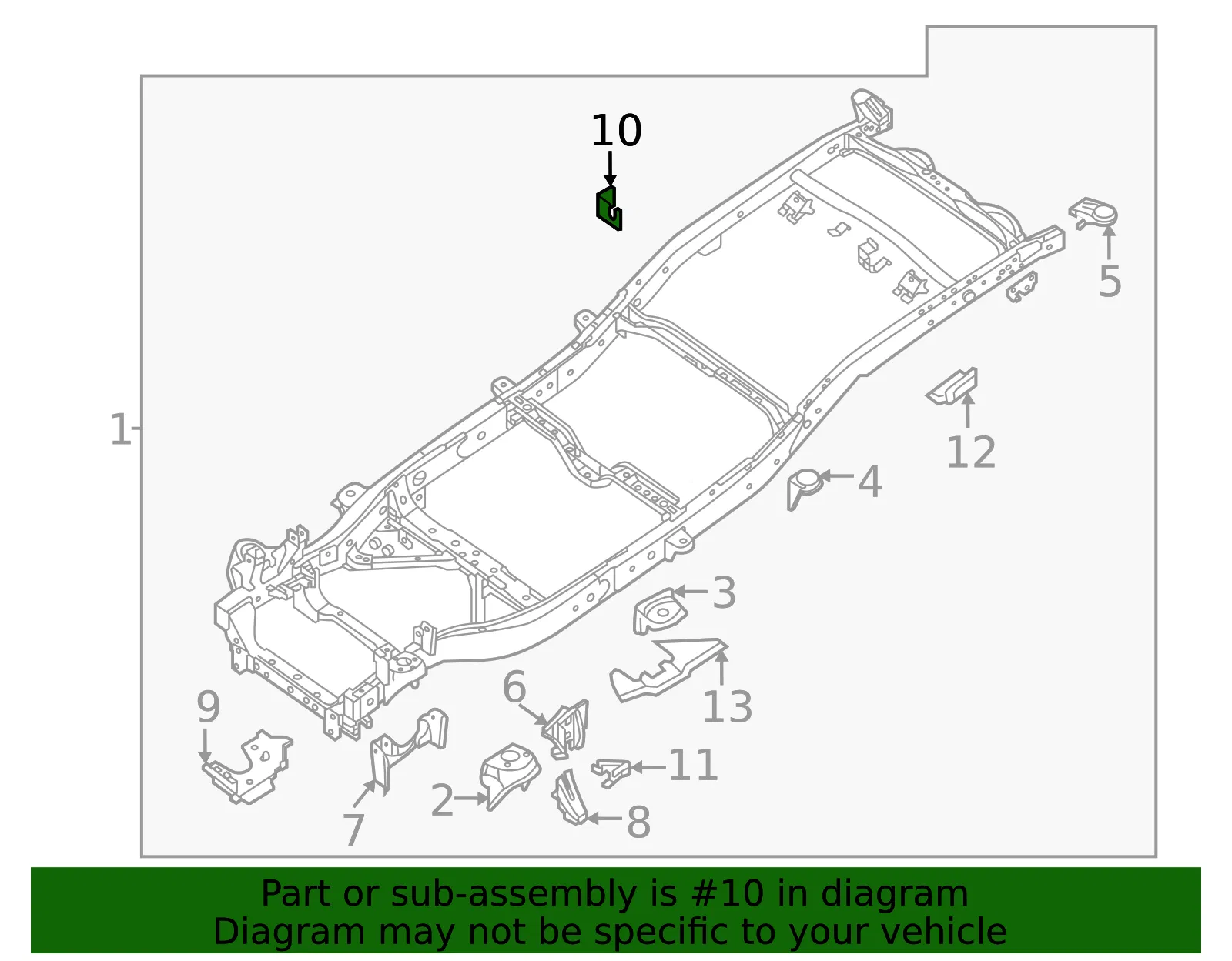 Mount Bracket - Nissan (50932-9BT0A) - view 2