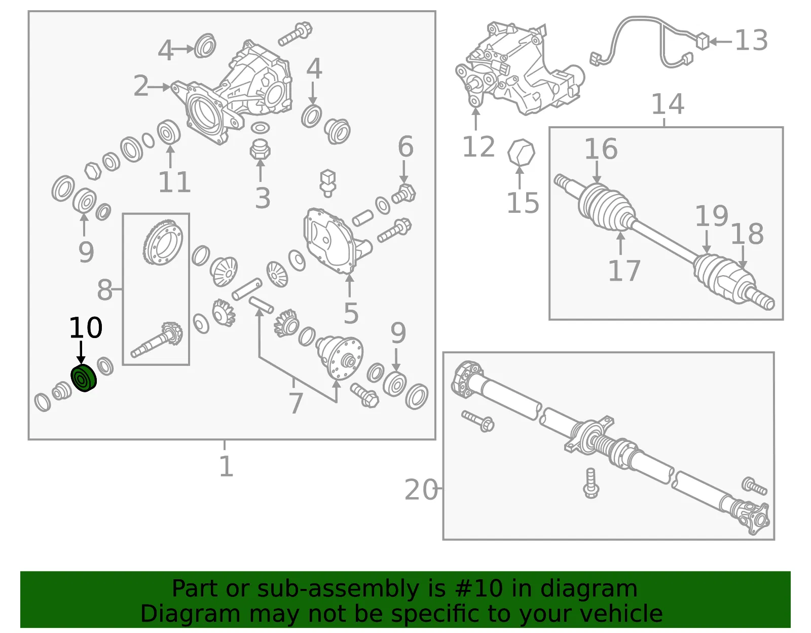 Bearing - Kia (53042-3B300) - view 2