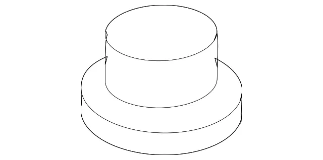 Top Nut - Nissan (54588-EA000) - view 2