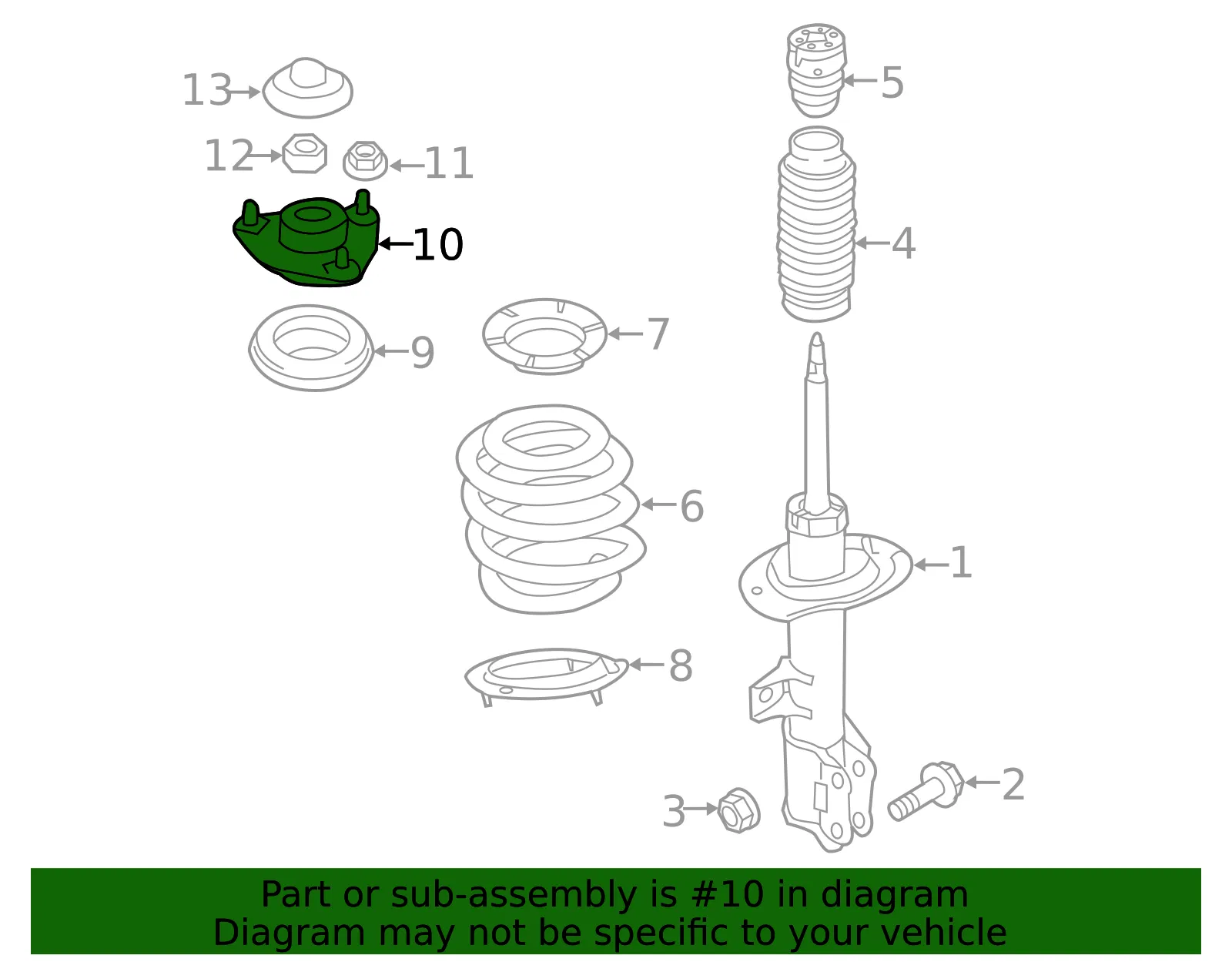 Upper Insulator - Kia (54610-D3000) - view 2