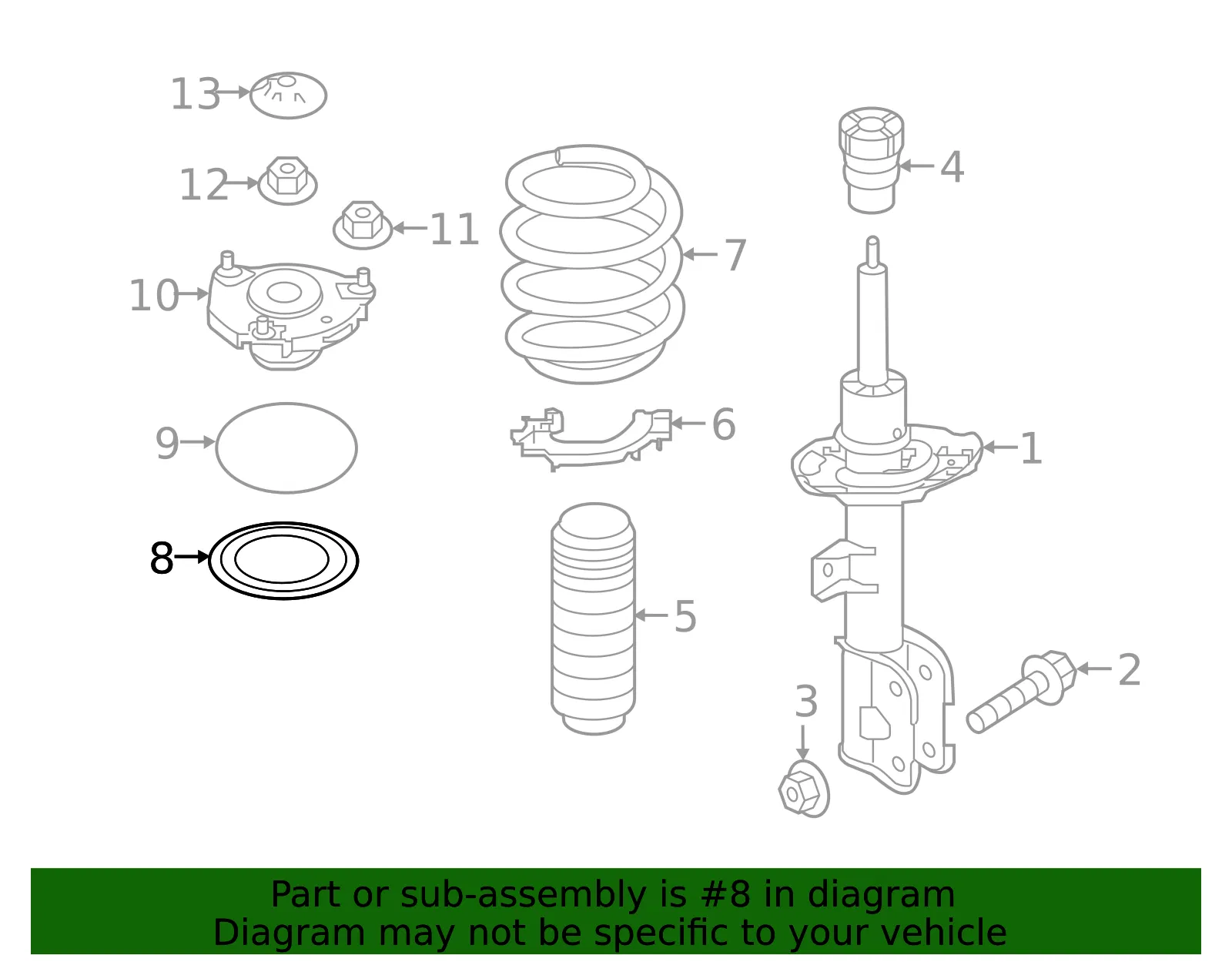 Upper Insulator - Kia (54623-S2000) - view 2