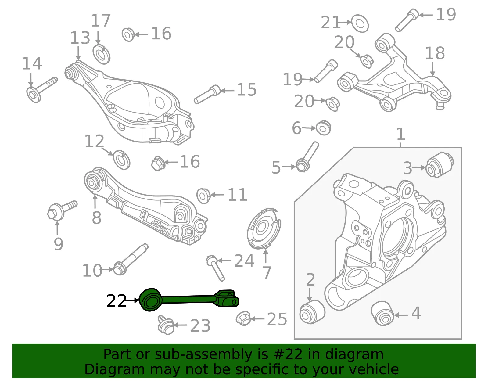 Radius Rod - Nissan (55110-6US0A) - view 2