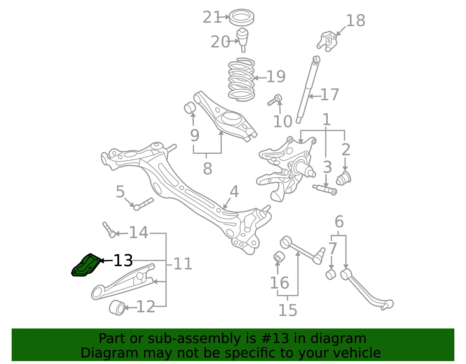 Trailing Arm Bracket - Kia (55131-4D000) - view 2
