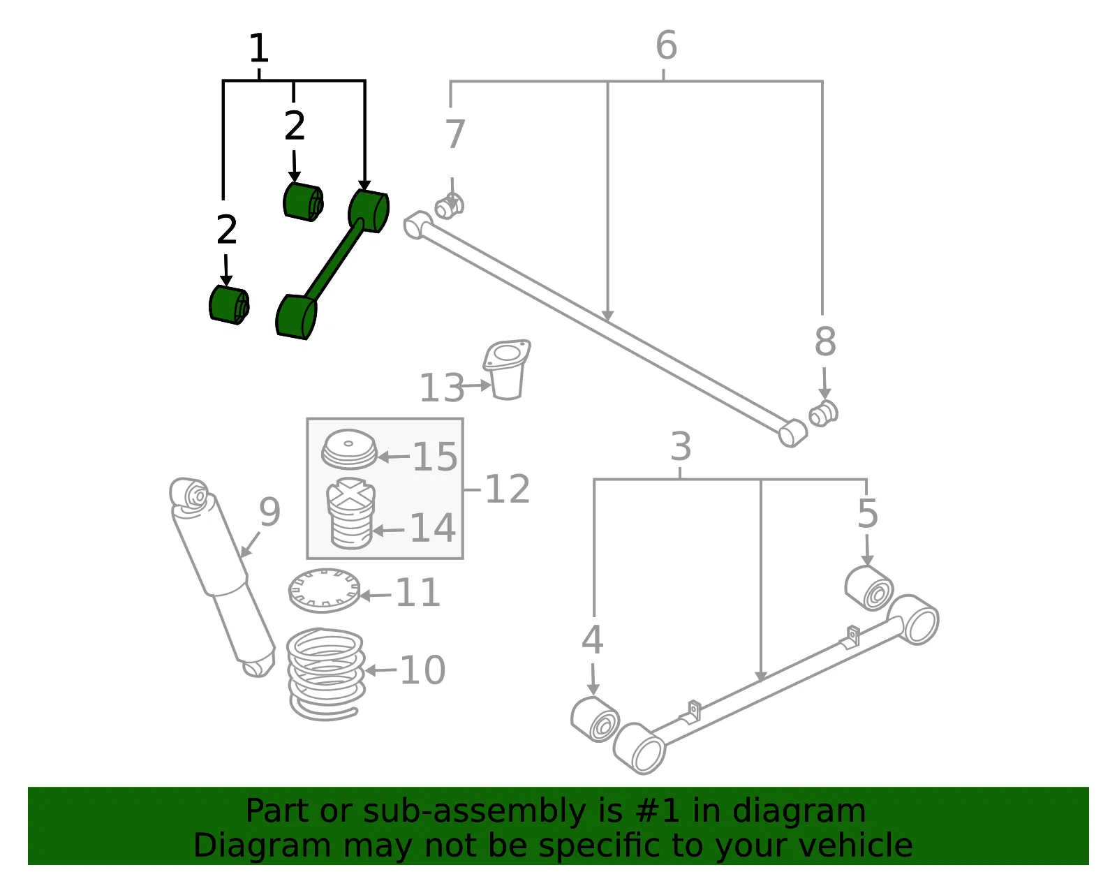Upper Arm - Kia (55200-3E000) - view 2