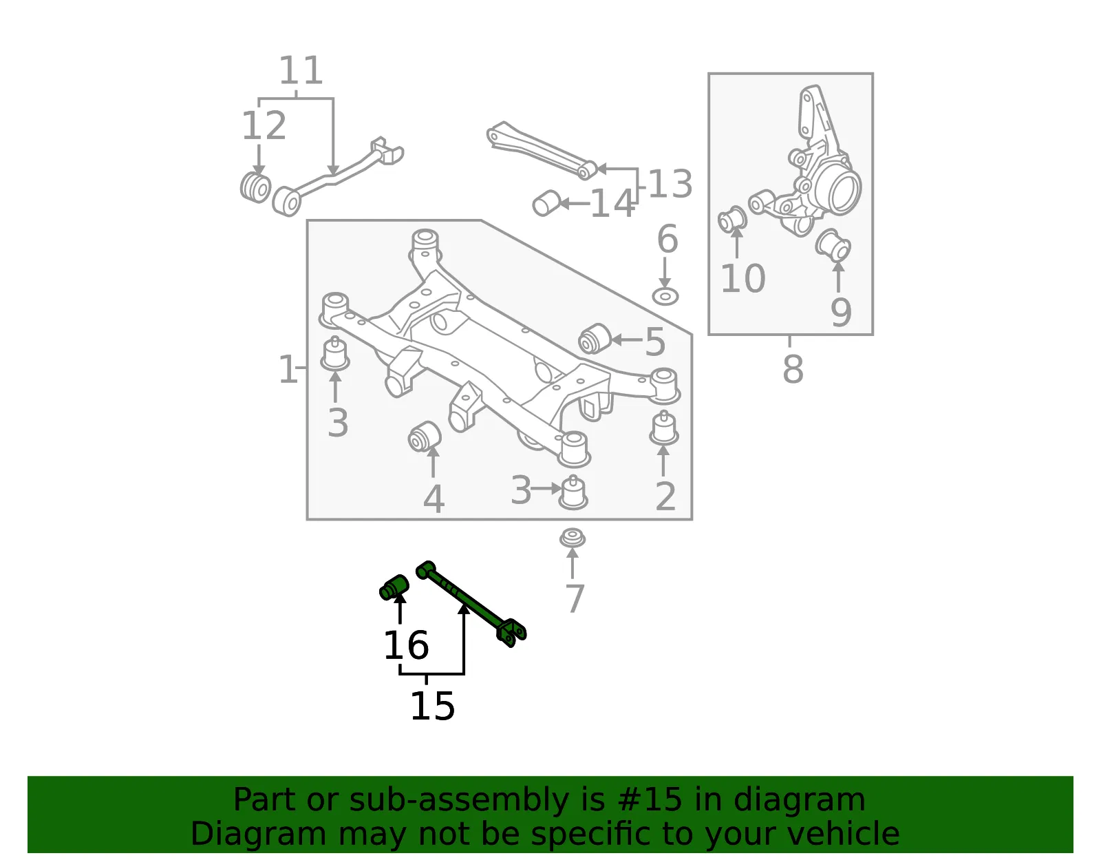Front Lateral Link - Kia (55210-2E510) - view 2